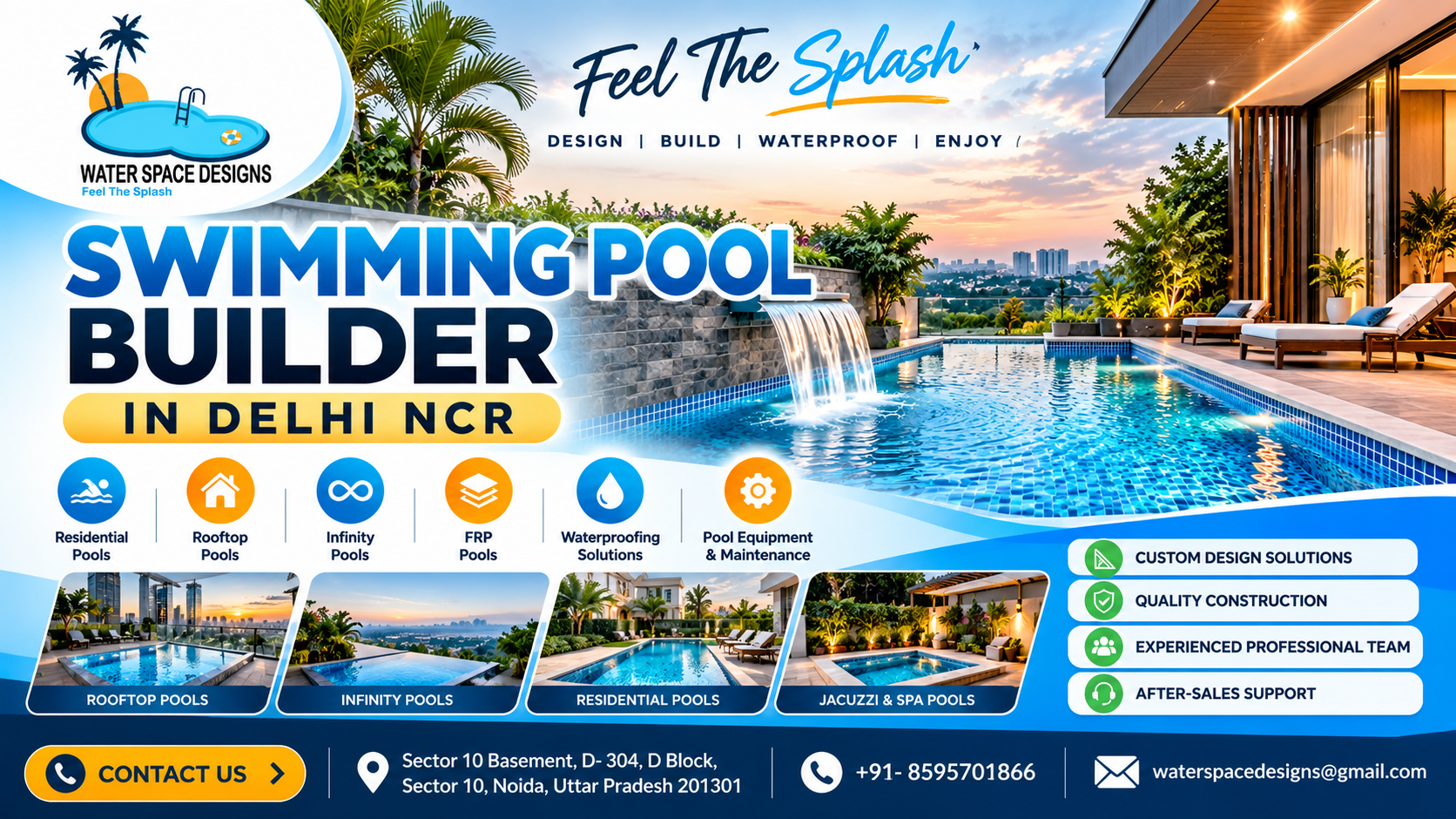 Swimming Pool Builder in Delhi NCR