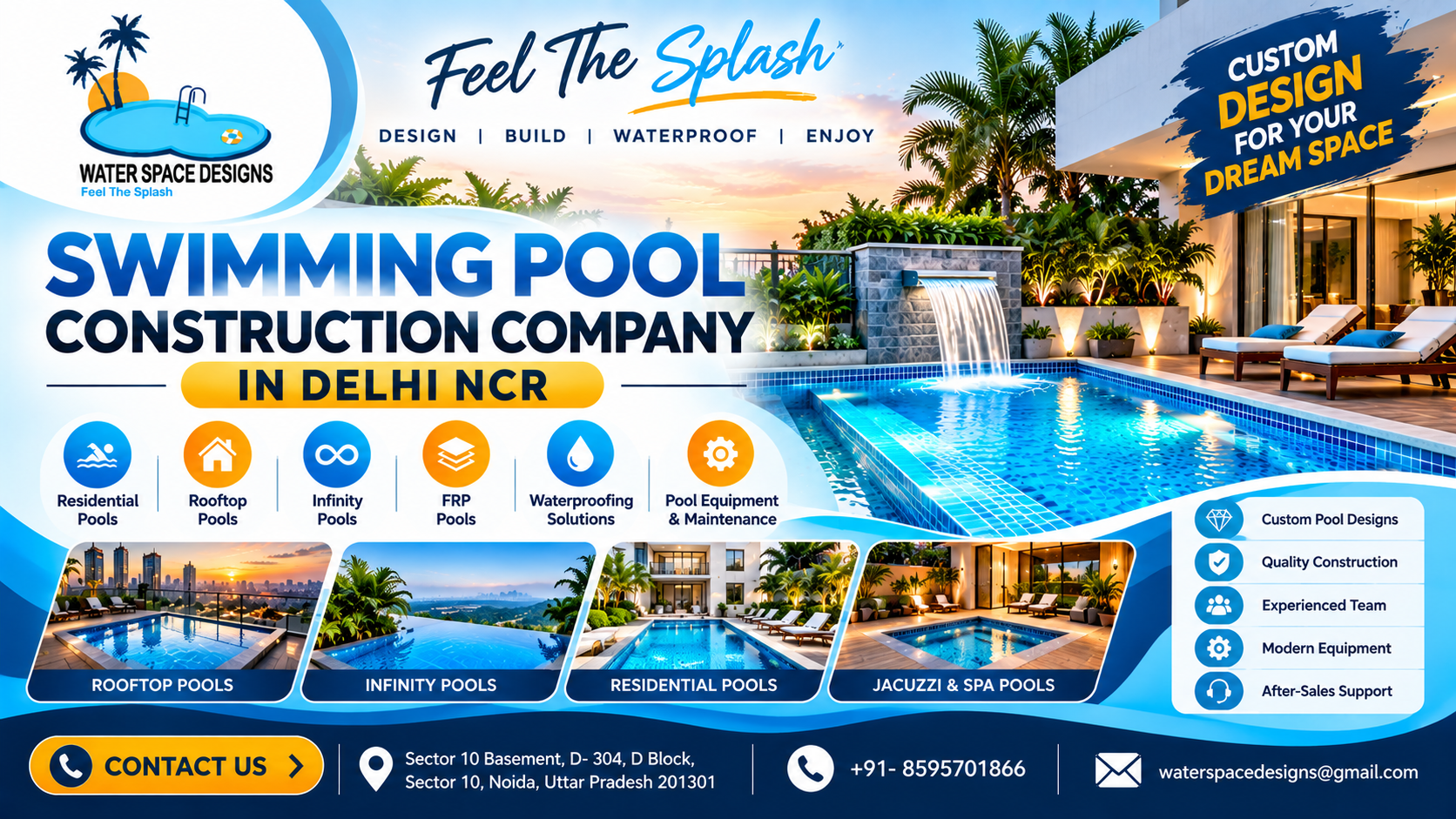 Swimming Pool Construction Company in Delhi NCR