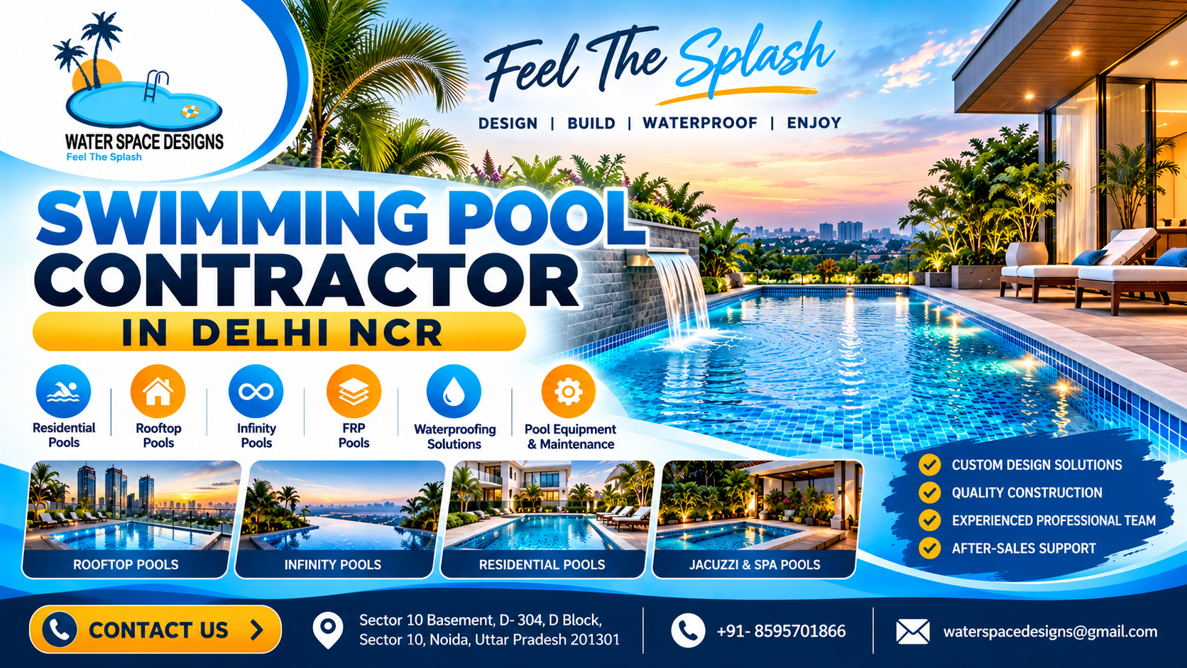 Swimming Pool Contractor in Delhi NCR
