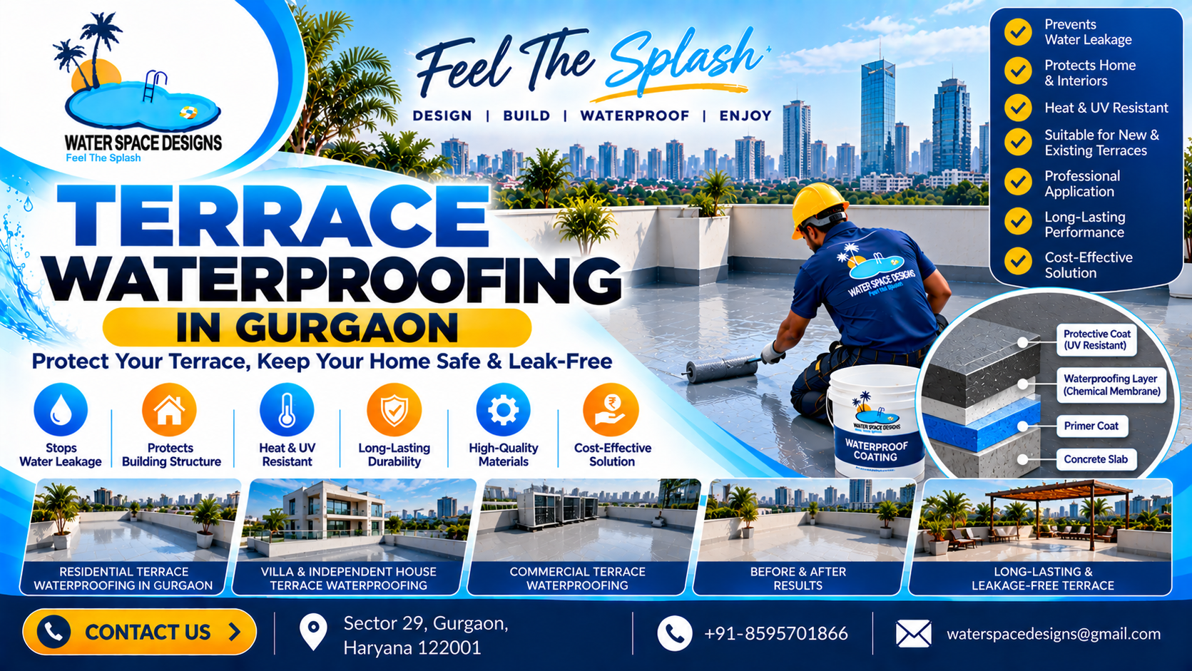 Terrace Waterproofing in Gurgaon