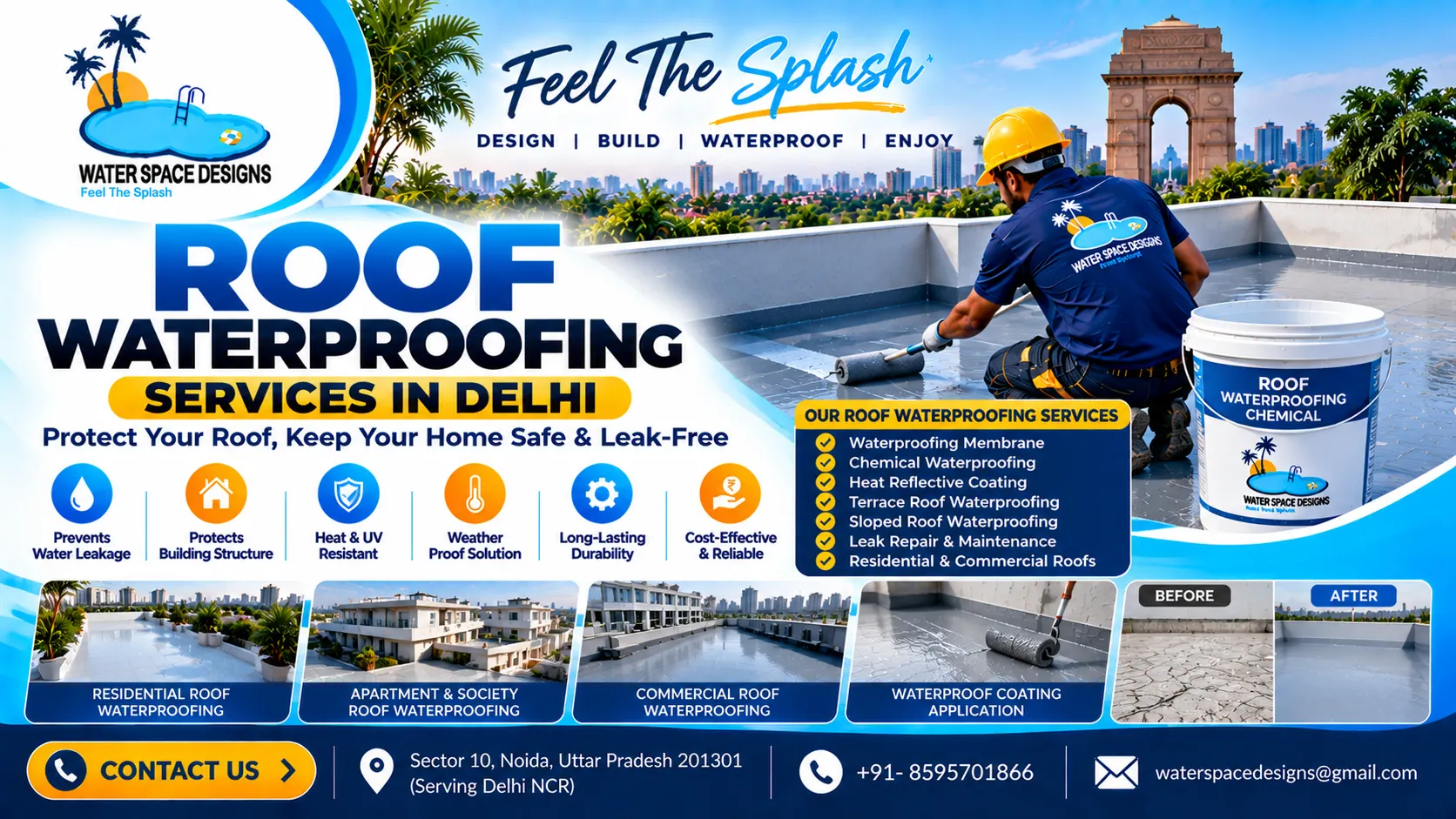 Roof Waterproofing Services in Delhi