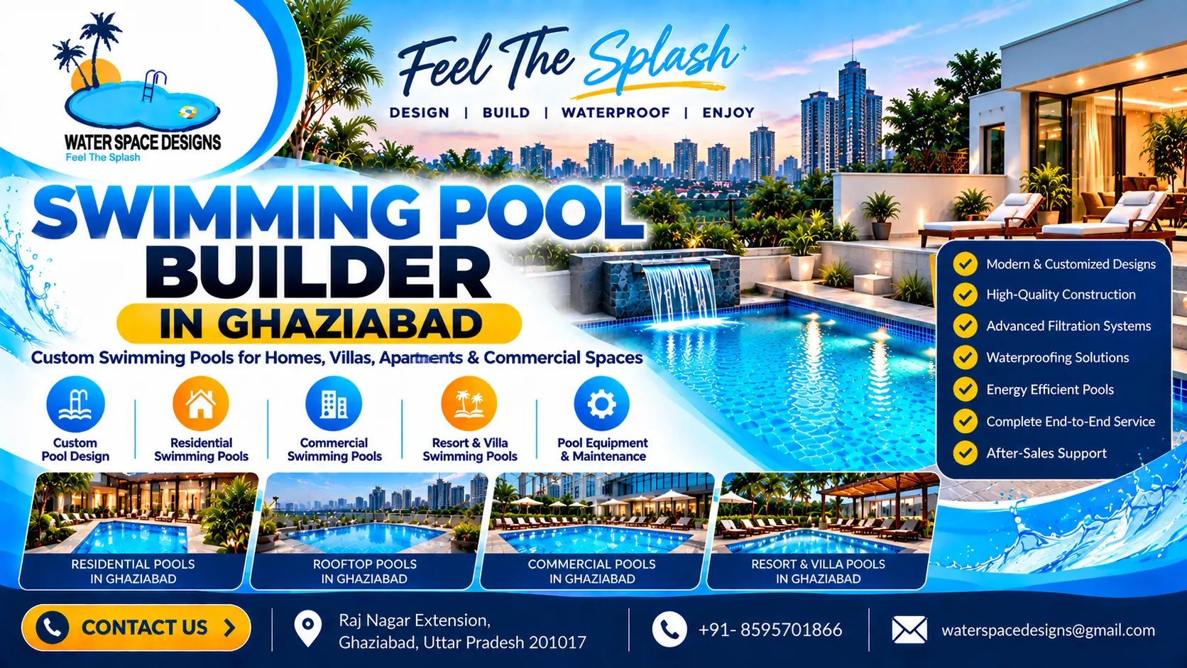 Swimming Pool Builder in Ghaziabad