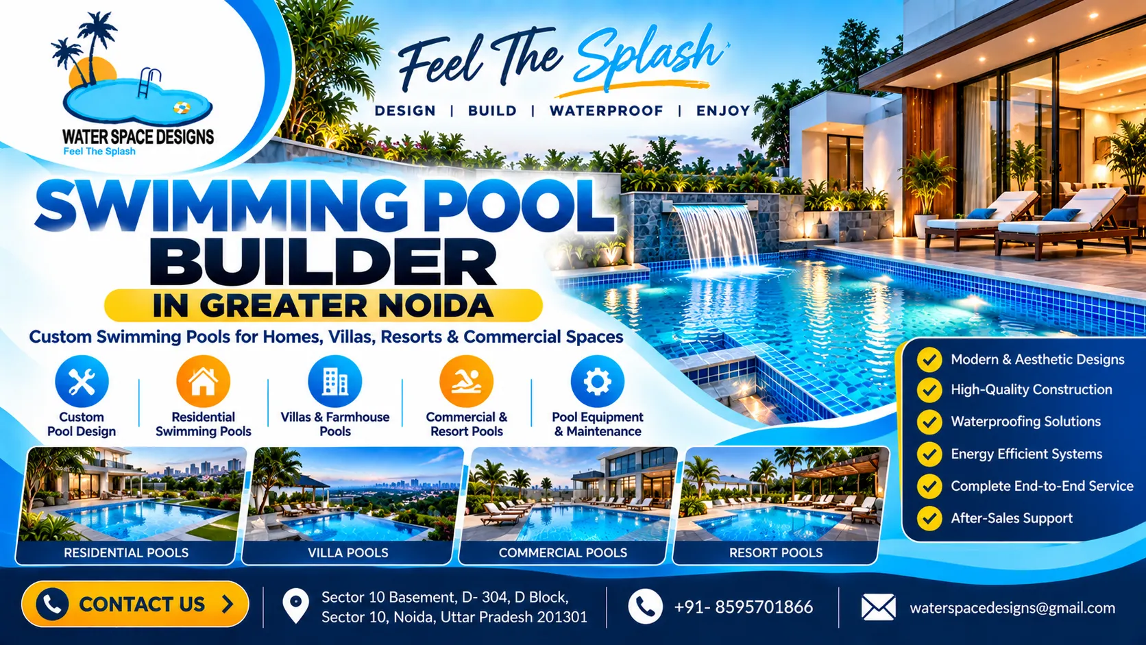 Swimming Pool Builder in Greater Noida
