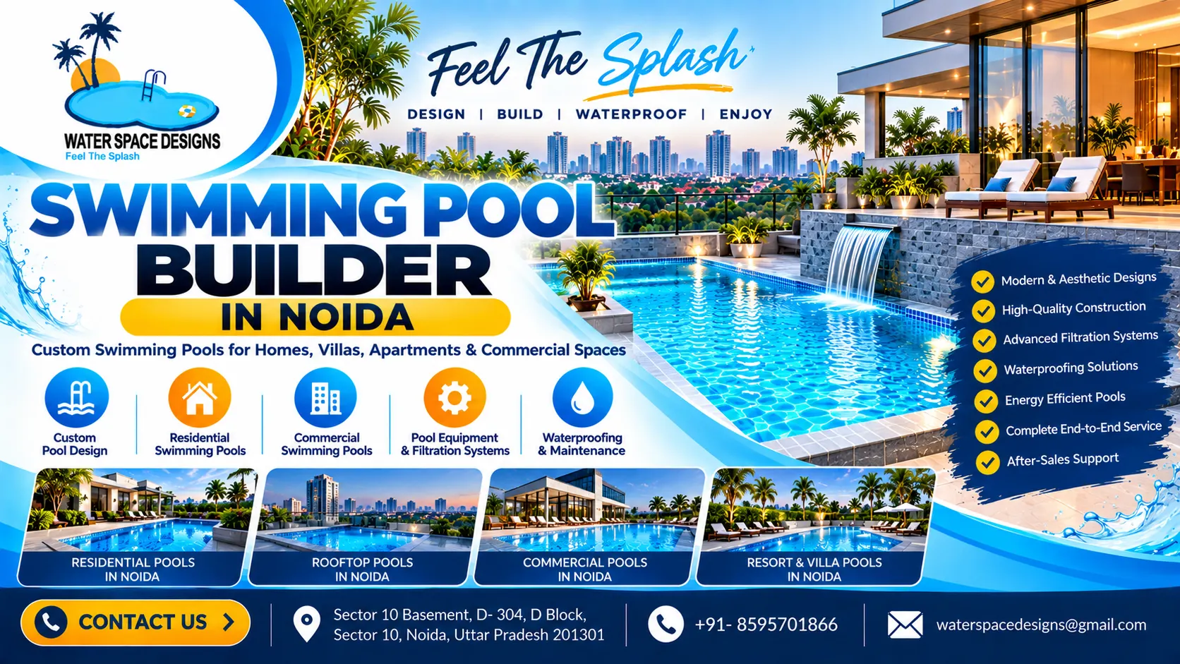 Swimming Pool Builder in Noida