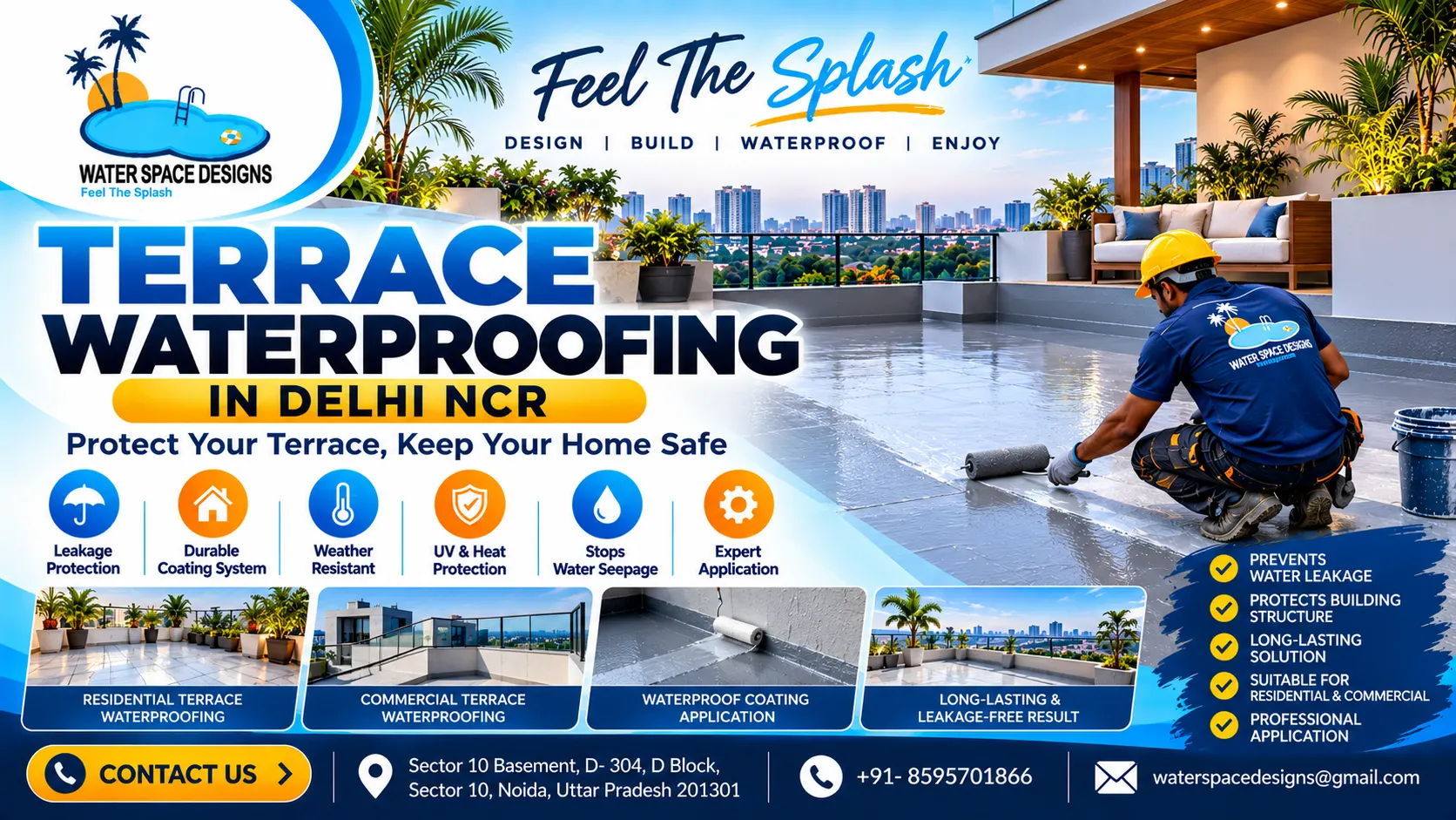 Terrace Waterproofing in Delhi NCR