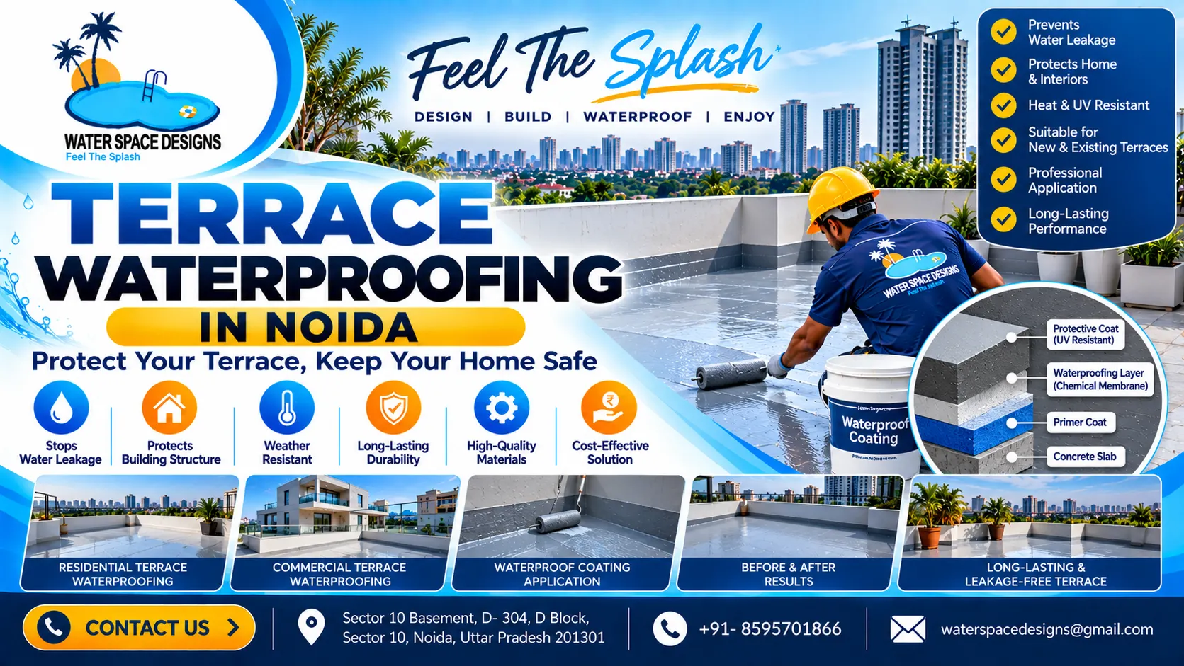 Terrace Waterproofing in Noida